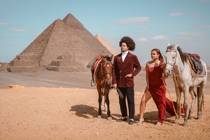 2 hrs Unique Photo session (PhotoShoot) at the Pyramids of Giza - The panorama point and its nine-pyramid view