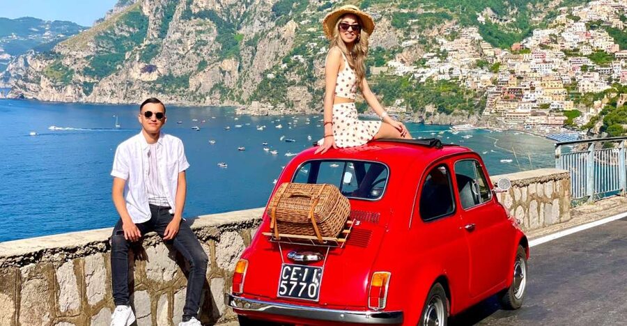 Amalfi Coast: Photo Tour with a Vintage Fiat 500 - Praiano: quieter scenes and more natural poses