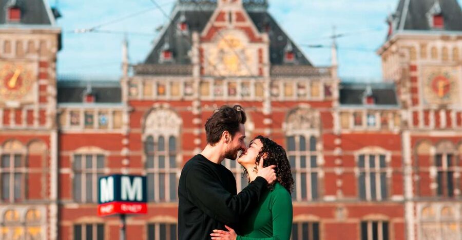 Amsterdam: Professional photoshoot at Centraal Station - The station’s architecture gives you several looks