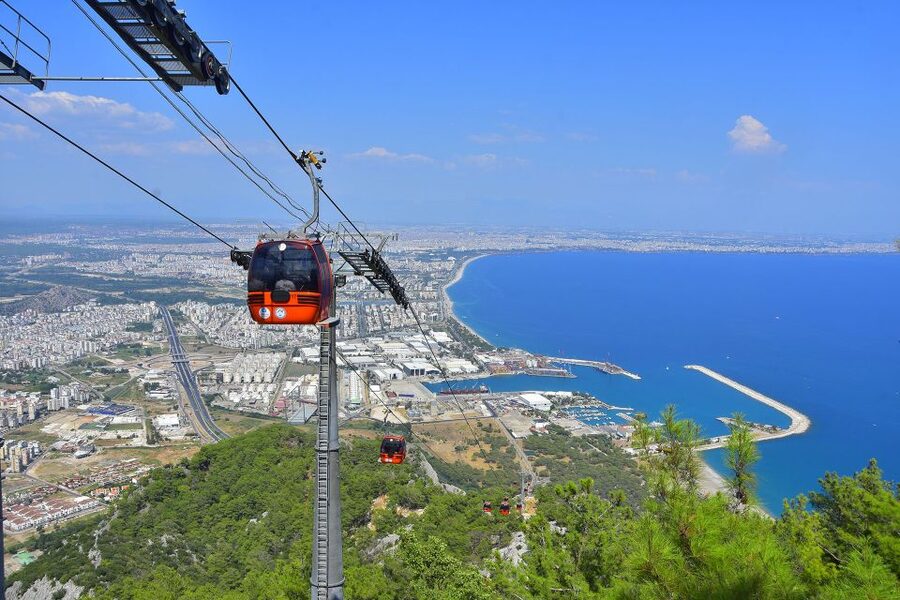 Antalya Photo Tour with Waterfalls, Old City & Boat Trip - Seeing Lower Düden fall into the Mediterranean