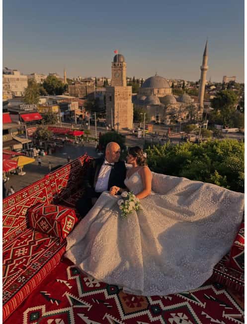 Antalya: Rooftop Photoshoot with Flying Dresses - Flying dresses and dramatic coastal photos