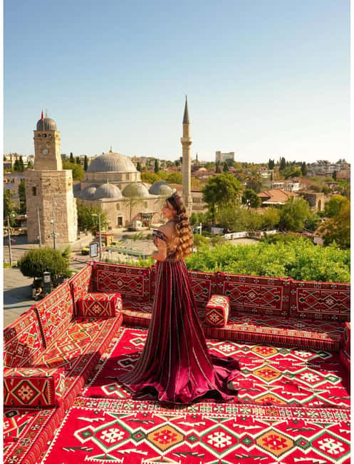Antalya: Rooftop Photoshoot with Flying Dresses - How the 15 to 30 minute session works
