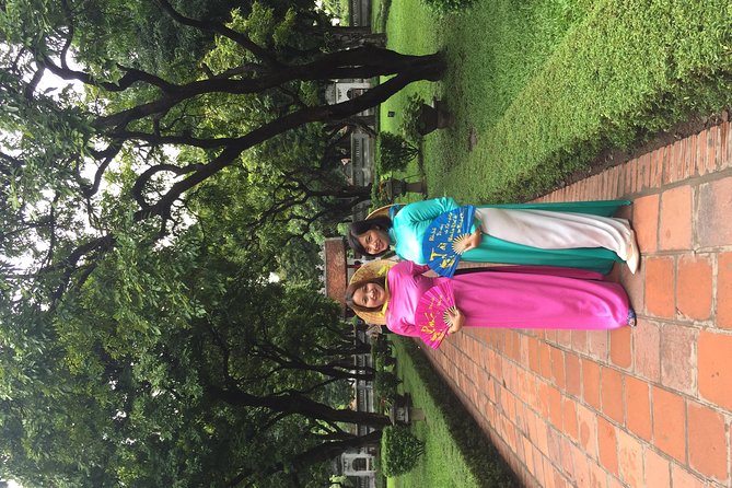 Ao dai Vietnam photograph tour with private car - Temple of Literature: the day’s richest architectural setting