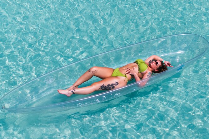 Aruba Unique Clear Kayak Drone Photoshoot with Video - A photo shoot built around a clear kayak