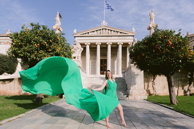 Athens Flying Dress Photo Shoot with a Professional Photographer - What the two-hour option adds