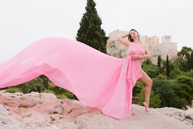 Athens Flying Dress Photo Shoot with a Professional Photographer - Price and value for a solo booking