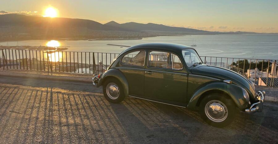 Athens: Riviera Photo Tour in a Vintage Volkswagen Beetle - Piraeus and Kastella Hill: harbor views with a city backdrop