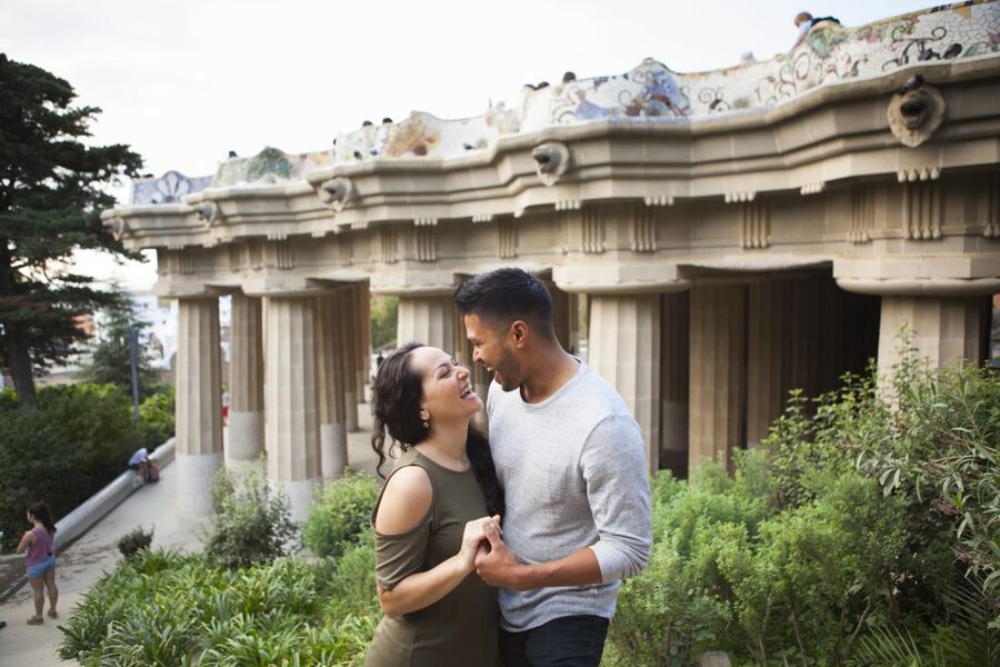 Barcelona: Private Full Park Güell Photoshoot - Getting comfortable in front of the camera