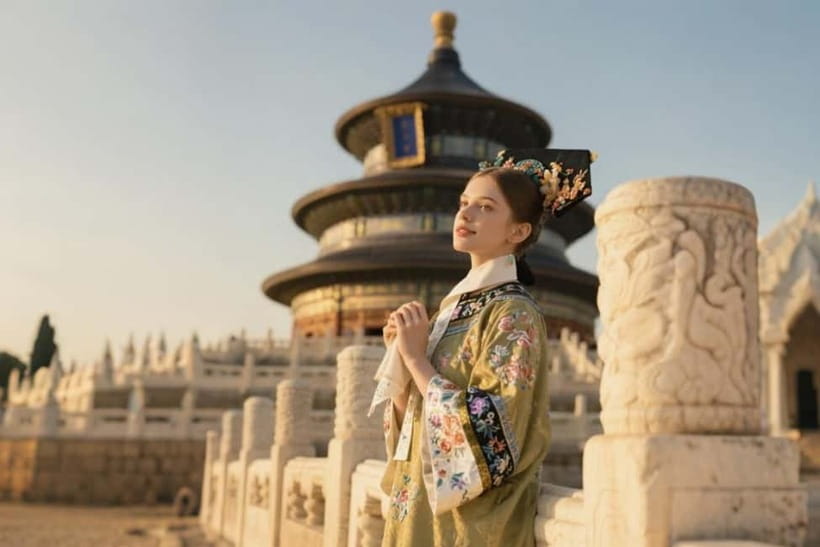 Beijing: Temple of Heaven Hanfu Photography with Ticket - Wanshou Pavilion is the main photo stop