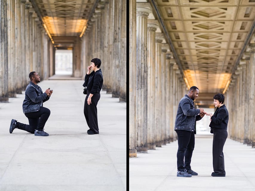 Berlin Love Story: Surprise Proposal Photography Session - A Berlin Proposal Built Around the Actual Moment