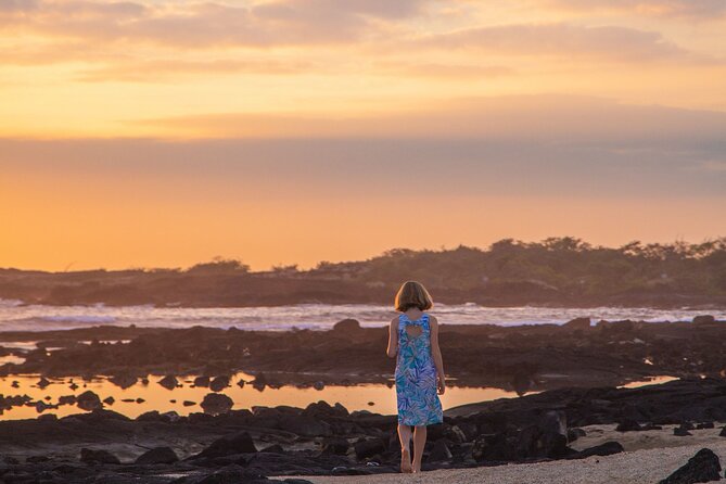 Big Island Photographer 45 minute beach portrait sessions - Old Kona Airport Beach gives the session a simple setting