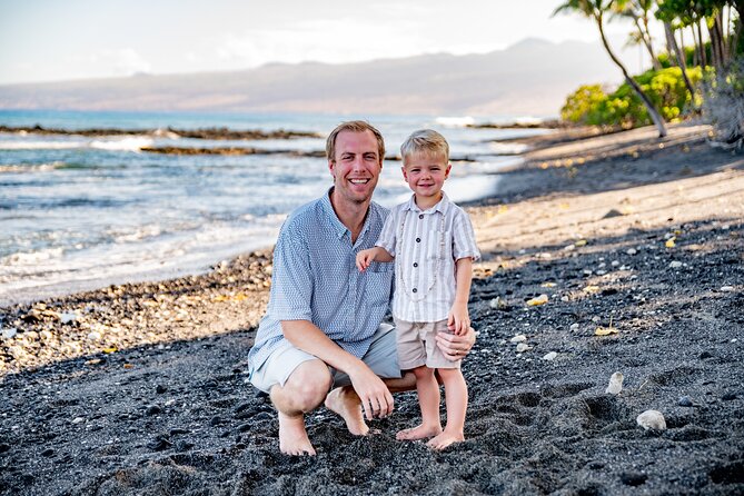 Big Island Photographer 45 minute beach portrait sessions - Private booking works best for families and celebrations