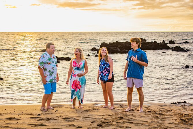 Big Island Photographer 45 minute beach portrait sessions - Sunset looks special, but morning may be easier