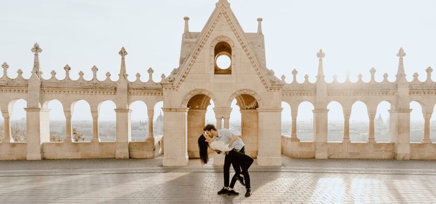 Budapest: romantic photoshoot at Buda's iconic sightseeings - Moving from cobblestone lanes to Buda Castle views