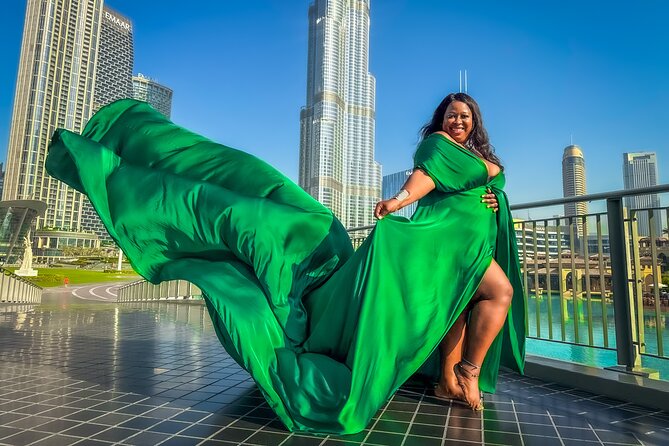 Burj Khalifa Flying Dress Instagram Videography Shoot - What you receive after the shoot
