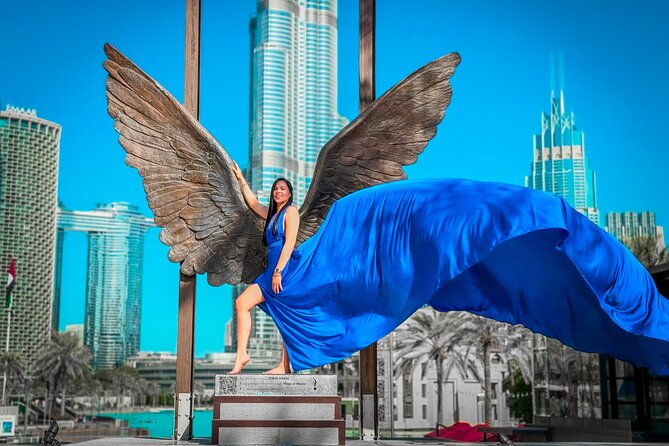 Burj Khalifa Flying Dress Instagram Videography Shoot - The value of $237.27 for up to two people