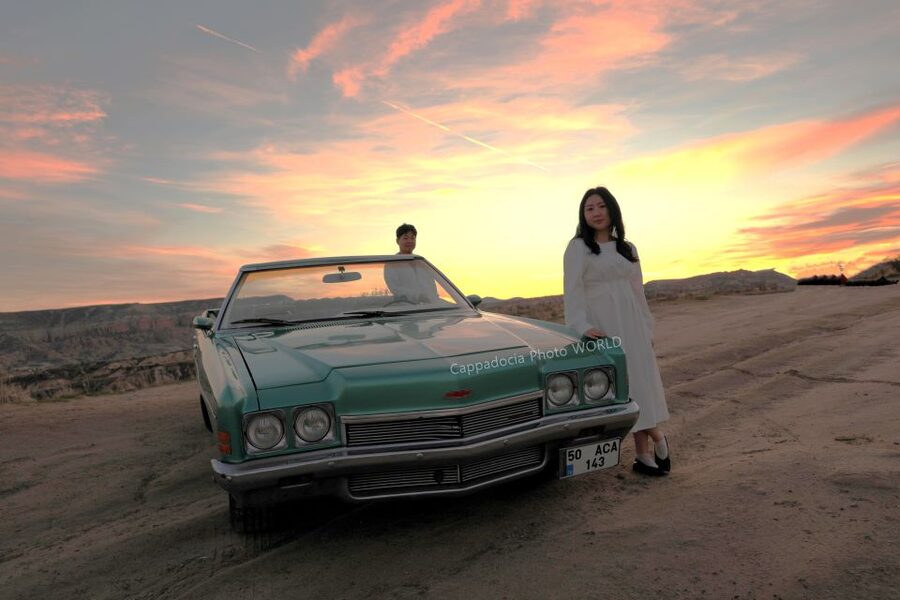 Cappadocia Photo Shoot with Classic Car and Flying Dress - Is $472 good value for three people?