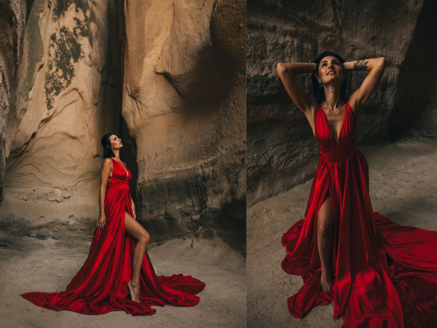 Cappadocia: Photo Shooting With Flying Dresses - Second stop: the sunrise colors of Love Valley