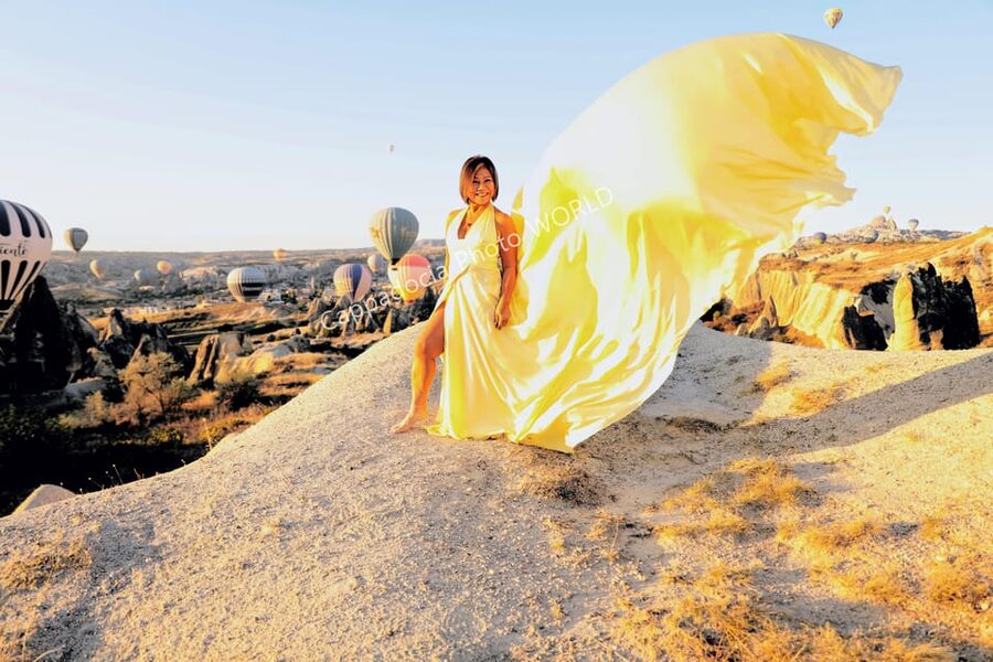 Cappadocia Photoshoot with Flying Dress - What the $177 price includes