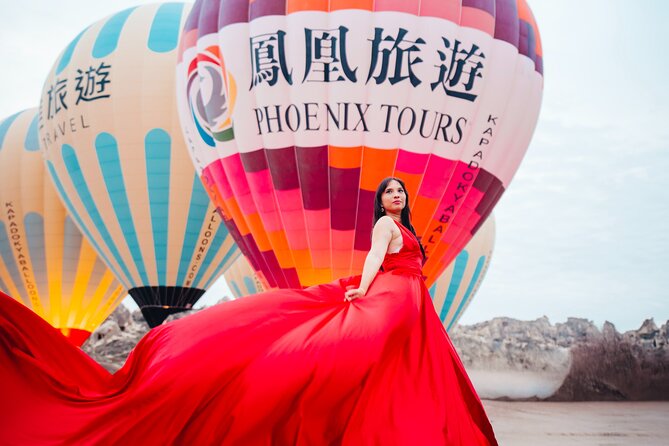 Cappadocia Photoshoot with Flying Dress & Instagram Reels - Choosing your dress before pickup