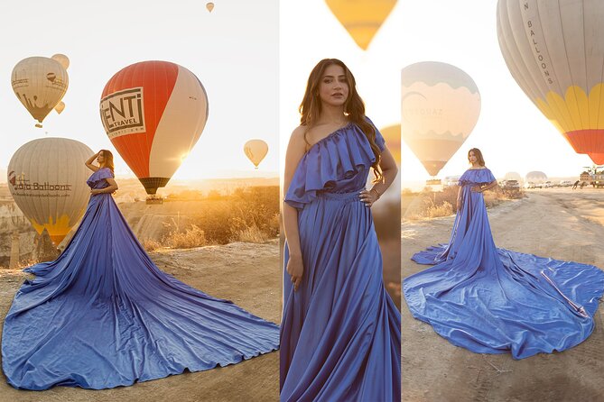 Cappadocia Photoshooting with Flying Dress - Choosing your flying dress before the shoot