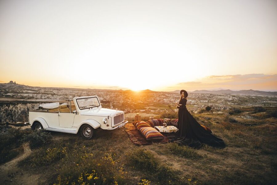 Cappadocia: Private Classic Car Trip with Photoshoot Option - Fairy chimneys give the session its Cappadocian identity