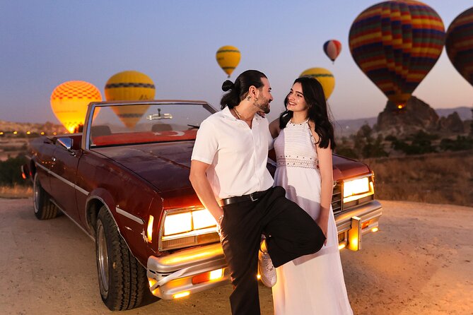 Cappadocia Private Photo Shoot with Flying Dress & Vintage Car - What the morning feels like in practice