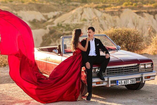 Cappadocia Private Photo Shoot with Flying Dress & Vintage Car - Weather, cancellation, and practical limits
