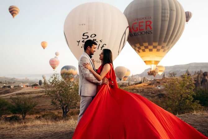 Cappadocia Private Photoshoot with Flying Dress & Classic Car - Who will get the most from this session