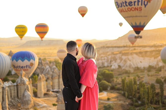 Cappadocia Sunrise Hot Air Balloon Photo Shoot with Hotel Pickup - Rose Valley adds softer color and wider views