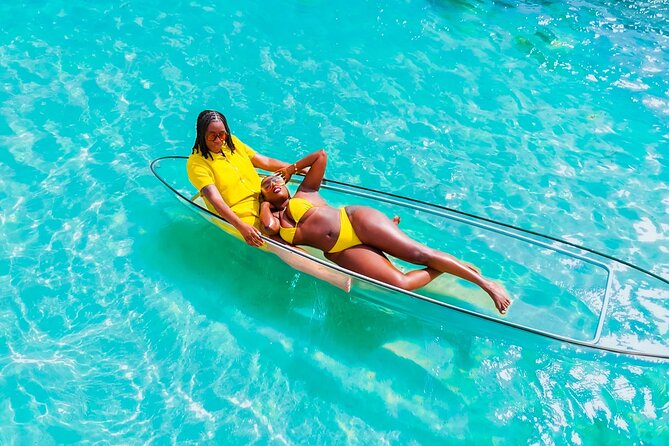 Clear Kayak Drone Photoshoot - Floating above Providenciales