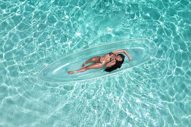 Clear Kayak Drone Photoshoot in Nassau Bahamas - The one-hour photo session