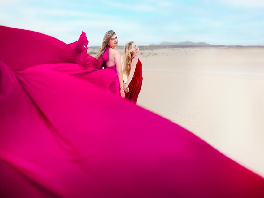 Corralejo: Private Flying Dress Photoshoot - Why Corralejo Works So Well for a Flying Dress Session