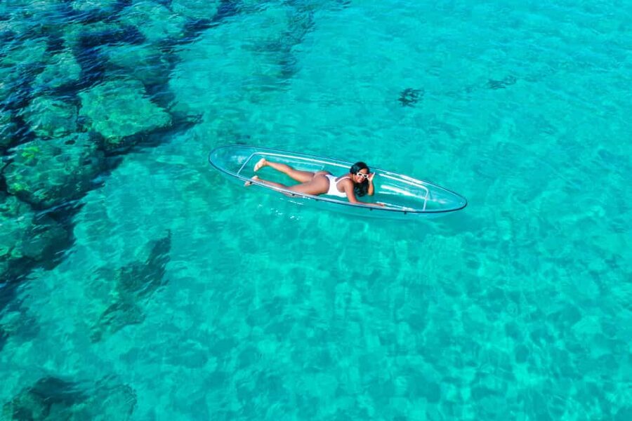 Drone Clear Kayak Barbados Photoshoot - Why the clear kayak matters in the photos