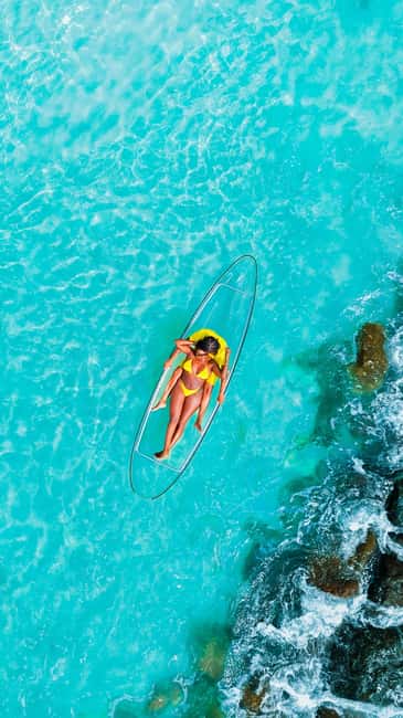 Drone Clear Kayak Barbados Photoshoot - What the 30-minute photo session looks like