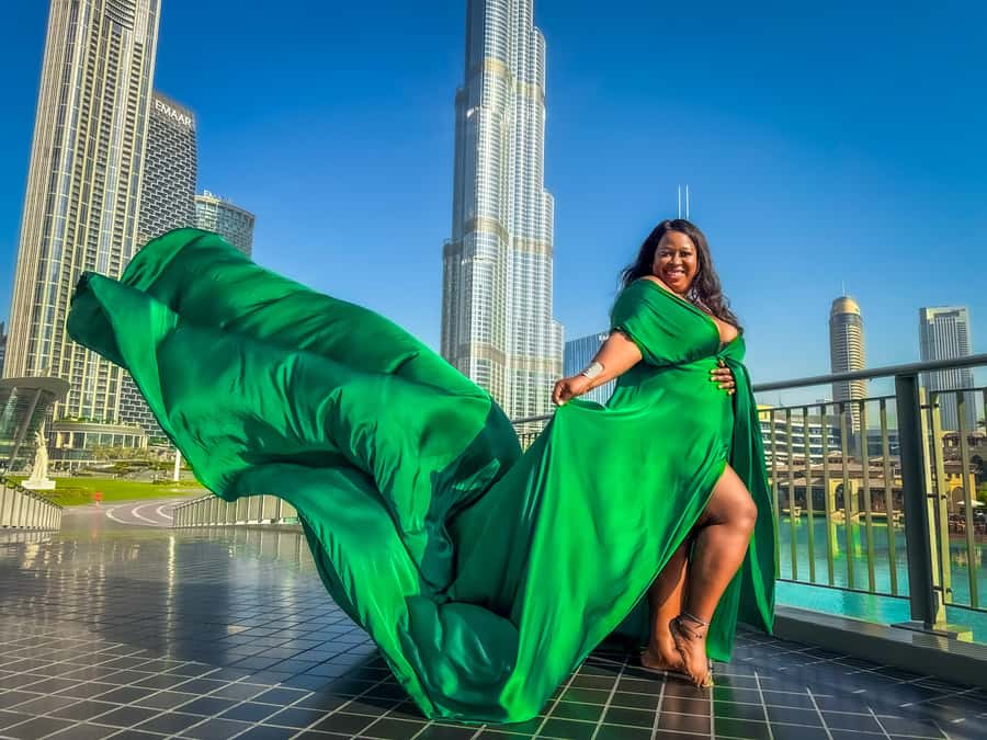 Dubai: Burj Khalifa Flying Dress Videography Shoot - Communication and timing deserve attention