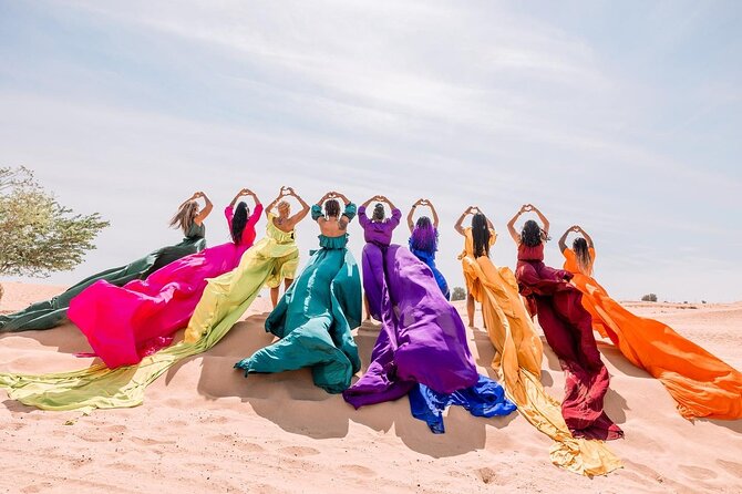 Dubai Desert Flying Dress Photoshoot - What you receive after the camera stops