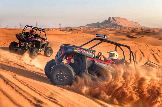 Dubai desert safari & buggy tour & flying dress for free - Camp time adds henna and traditional dress