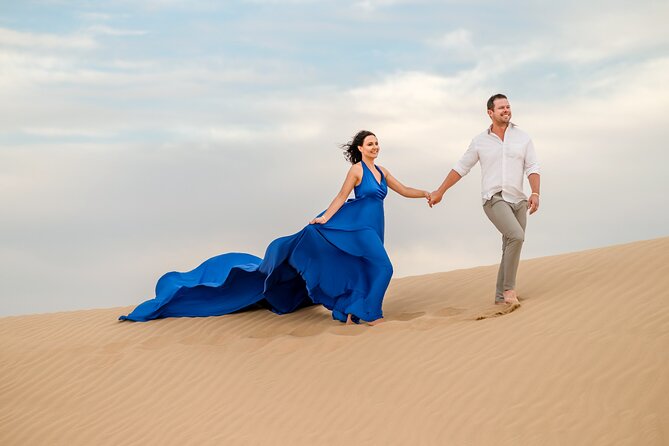 Dubai: Flying dress photoshoot - Hair and makeup at your hotel