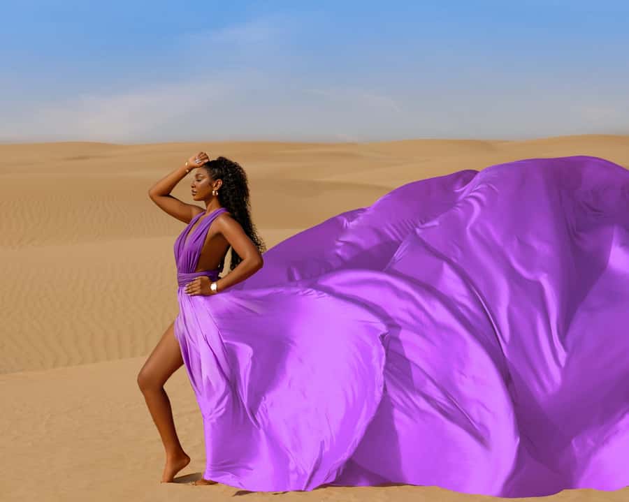 Dubai: Flying Dress Photoshoot Experience - Choosing a flying dress for your shape and style