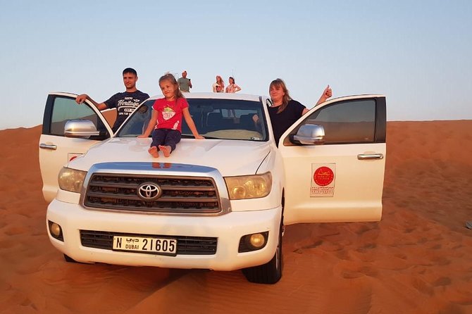 Dubai Half day Desert Safari Quad Bike & Flying Dress Photoshoot - Buffet dinner and unlimited soft drinks