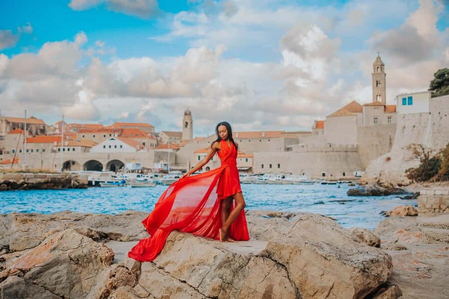Dubrovnik: Private Flying-dress Photoshoot - Starting at Ploče Gate