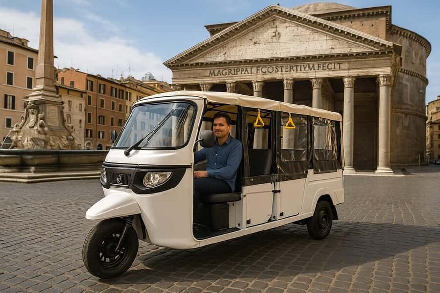 Electric Tuk-Tuk Photography Service of Rome - Circus Maximus and the Mouth of Truth