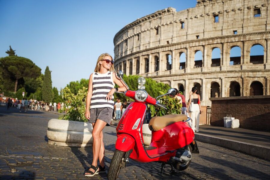 Explore city on Vespa with Professional Photographer - Giardino degli Aranci and Rome from above