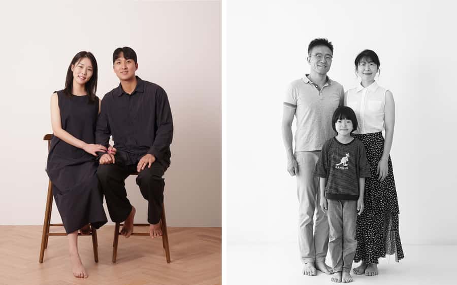 Family, Couple, and Group Photoshoot in Seoul - Korean-style lighting and retouching
