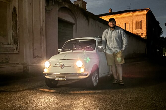 Fiat500 Night&Day Photoshoot, with a Roman, pickup included - Key points to know before booking