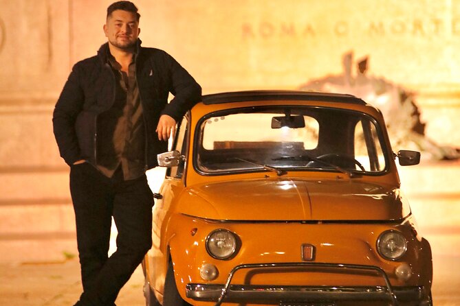 Fiat500 Night&Day Photoshoot, with a Roman, pickup included - Andrea’s role makes the experience personal