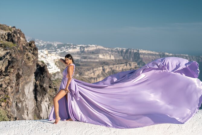 Flying Dress Photo © Photoshoot in Santorini: Express Package - The 30-minute shoot: posing, movement, and timing