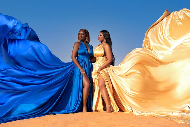 Flying dress photoshoot activity in Dubai - Key points to know before you book