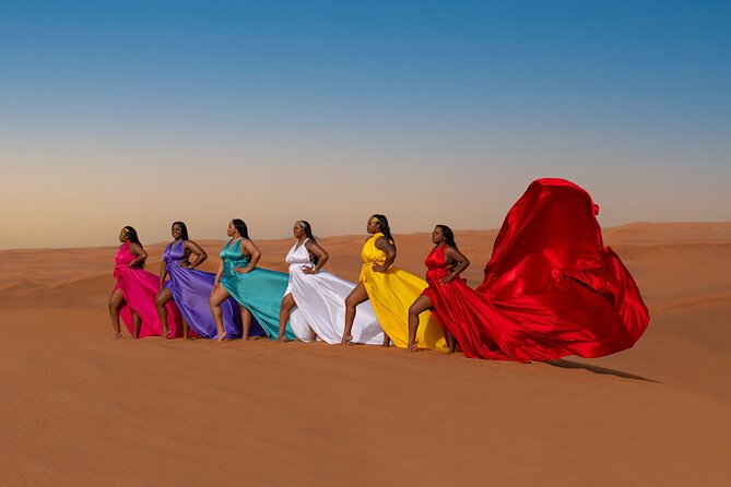 Flying dress photoshoot activity in Dubai - What happens once you reach the photo location